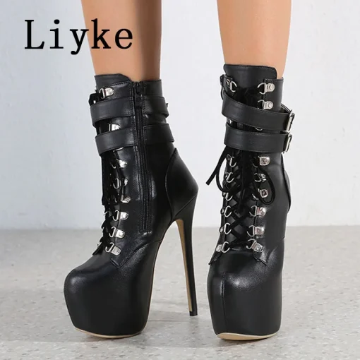 Botas Liyke mujer invierno otoño plataforma