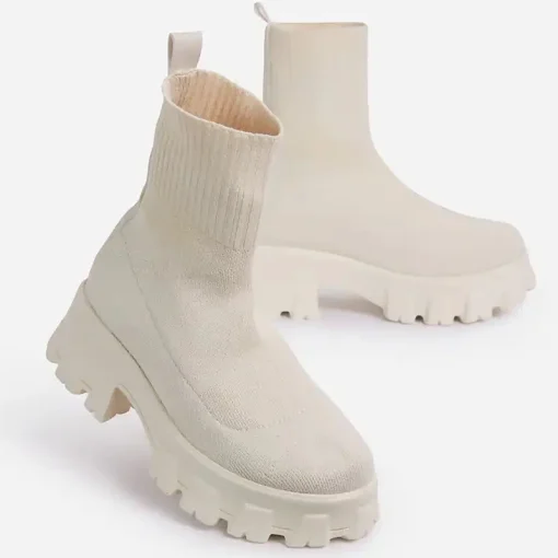 Botas Plataforma Blanca Mujer Invierno