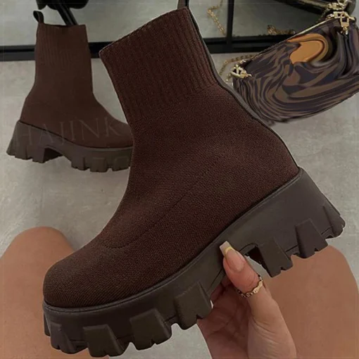 Botas con tacón y de plataforma para mujer