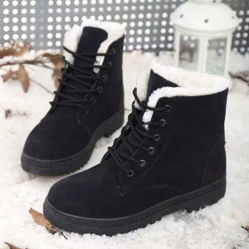 Botas de mujer con forro de nieve