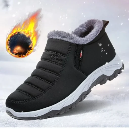 Botas de nieve con forro polar para mujer