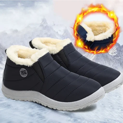 Botas de nieve de peluche para mujer