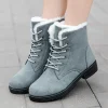 Botas de nieve planas para mujer