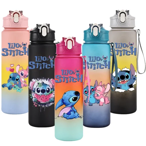 Botella de agua de Lilo Stitch 750ML