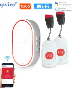 Botón de pánico Topvico WiFi para emergencia de personas mayores