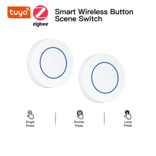 Botón inteligente ZigBee Tuya con control remoto inalámbrico