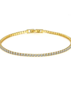 Brazalete de tenis de plata 925