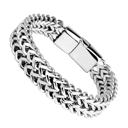 Brazalete trenzado de Acero Inoxidable