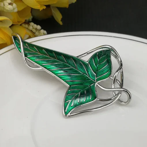 Broche Hoja Verde Elfica Lorien