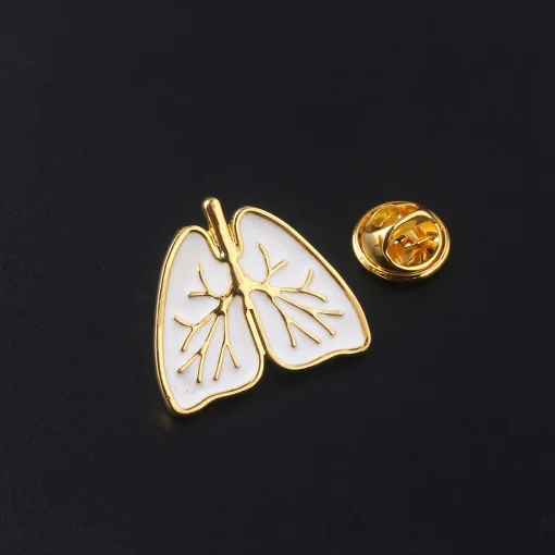 Broche de órganos humanos médicos de moda