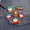 Broches metálicos personalizados de dibujos animados