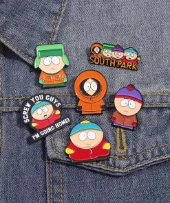 Broches metálicos personalizados de dibujos animados