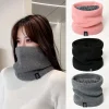 Bufanda tejida Pashmina de invierno para mujer y hombre