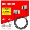 Cable HDMI 2.1V 8K 90º 8K 60Hz 4K 120Hz 48Gbps HDCP