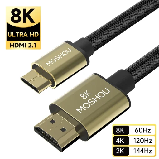 Cable HDMI a Mini HDMI MOSHOU 8K@60Hz