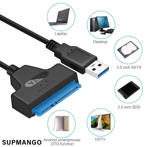 Cable SATA a USB 3.02.0