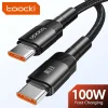 Cable Toocki 100W, tipo C a C, PD 3.0