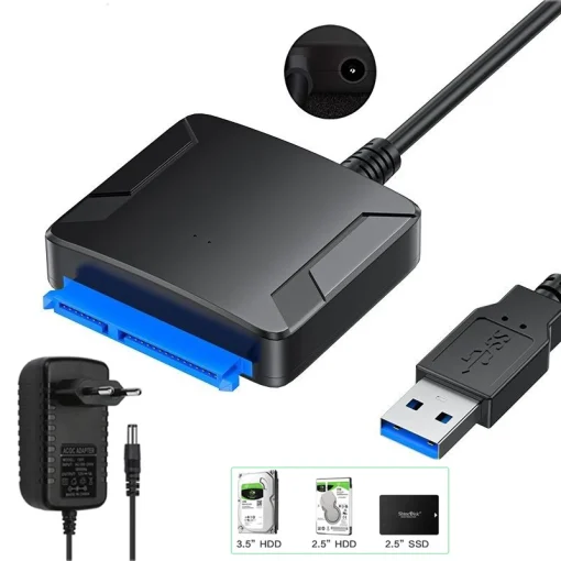 Cable USB 3.0 a SATA convertidor disco duro SATA III