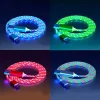 Cable USB tipo C LED luminoso para Samsung Xiaomi