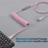 Cable bobina para teclado mecánico tipo C