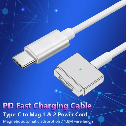 Cable de carga rápida MagSafe1 y 2 tipo C