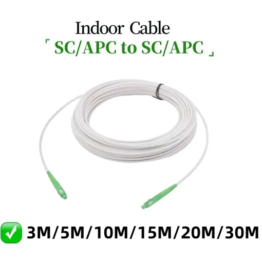 Cable de fibra óptica APC SC a SC monomodo