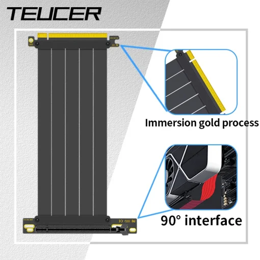 Cable vertical PCI-E 4.0 16X Teucer