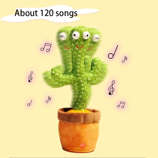 Cactus Inteligente y Musical Juguete Interactivo Educativo y Musical para que los Niños Bailen Graben y Hablen con Diversión