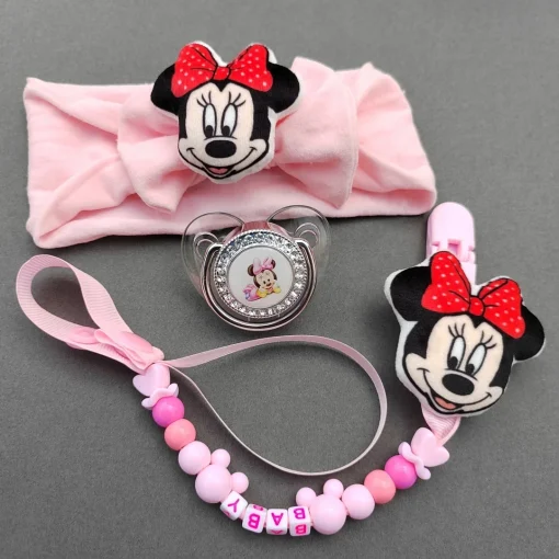 Cadena chupete bebé Minnie