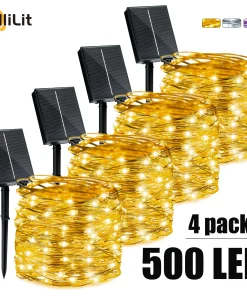 Cadena de luces solares para exteriores 50030020010050 LED