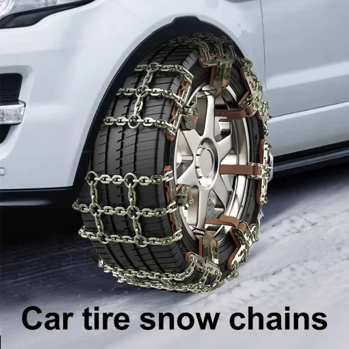 Cadenas de nieve para neumáticos de coche de hierro antideslizantes