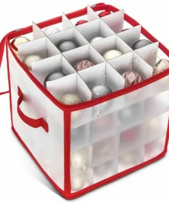 Caja de almacenamiento de adornos de 64 cuadrículas