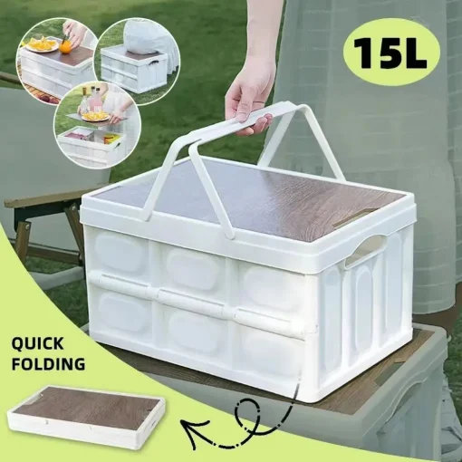 Caja de almacenamiento plegable para picnic y campamento