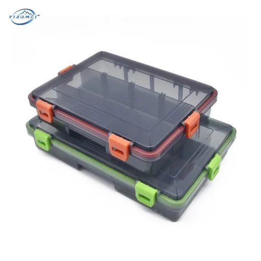 Caja de aparejos de pesca de gran capacidad