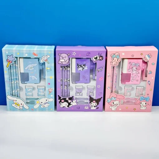 Caja de regalo de papelería Kuromi Cinnamoroll