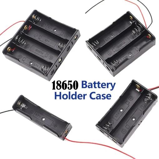 Caja de soporte de batería 3,7 V para 1 ranura y 3 uds. de batería 18650