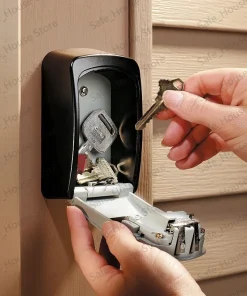 Caja fuerte para llaves con soporte de pared