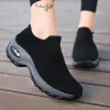 Calcetines Deportivos Casuales Mujer Sneakers Moderna Suela Gruesa, Tacón en Cuna Elevable