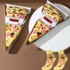 Calcetines con pares de pizza colorida