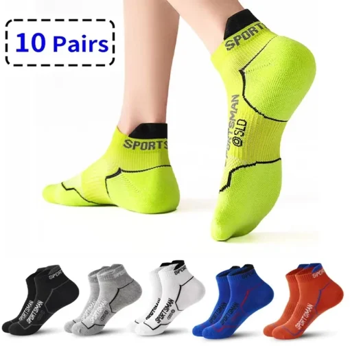 Calcetines de deporte de malla fina para hombre 10 pares