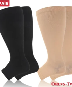 Calcetines deportivos de compresión de talla extra grande de alta calidad para hombre y mujer