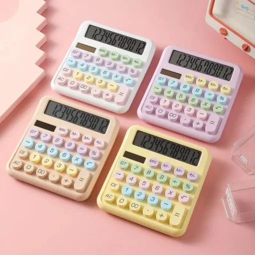 Calculadora de botones con alto valor y opciones multicolor