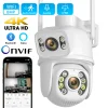 Cámara CCTV 4K 8MP WiFi Doble lente Zoom 4X AI