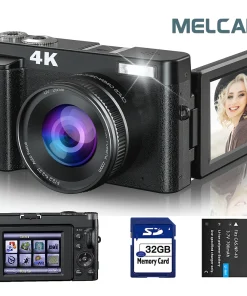 Cámara Digital 4K para Fotografía y Video