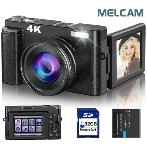 Cámara Digital 4K para Fotografía y Video