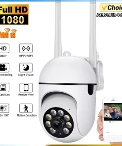 Cámara IP 1080P PTZ WiFi CCTV Vigilancia Audio