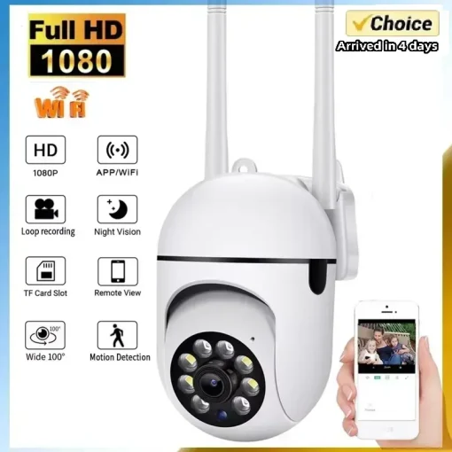 Cámara IP 1080P PTZ WiFi CCTV Vigilancia Audio