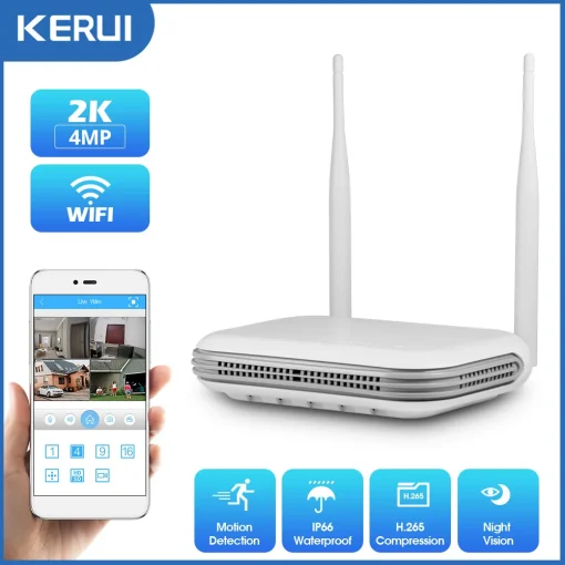 Cámara IP WIFI de seguridad Kerui 2K 4MP