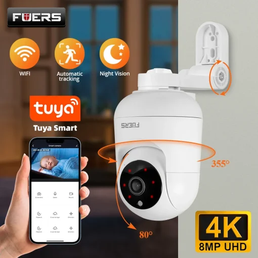 Cámara IP WiFi 4K 8MP FUERS