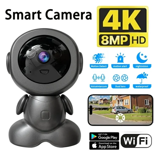 Cámara IP WiFi Robot Inteligente 8MP HD